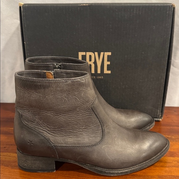 Frye Dark Brown Ankle Boots - Picture 2 of 4